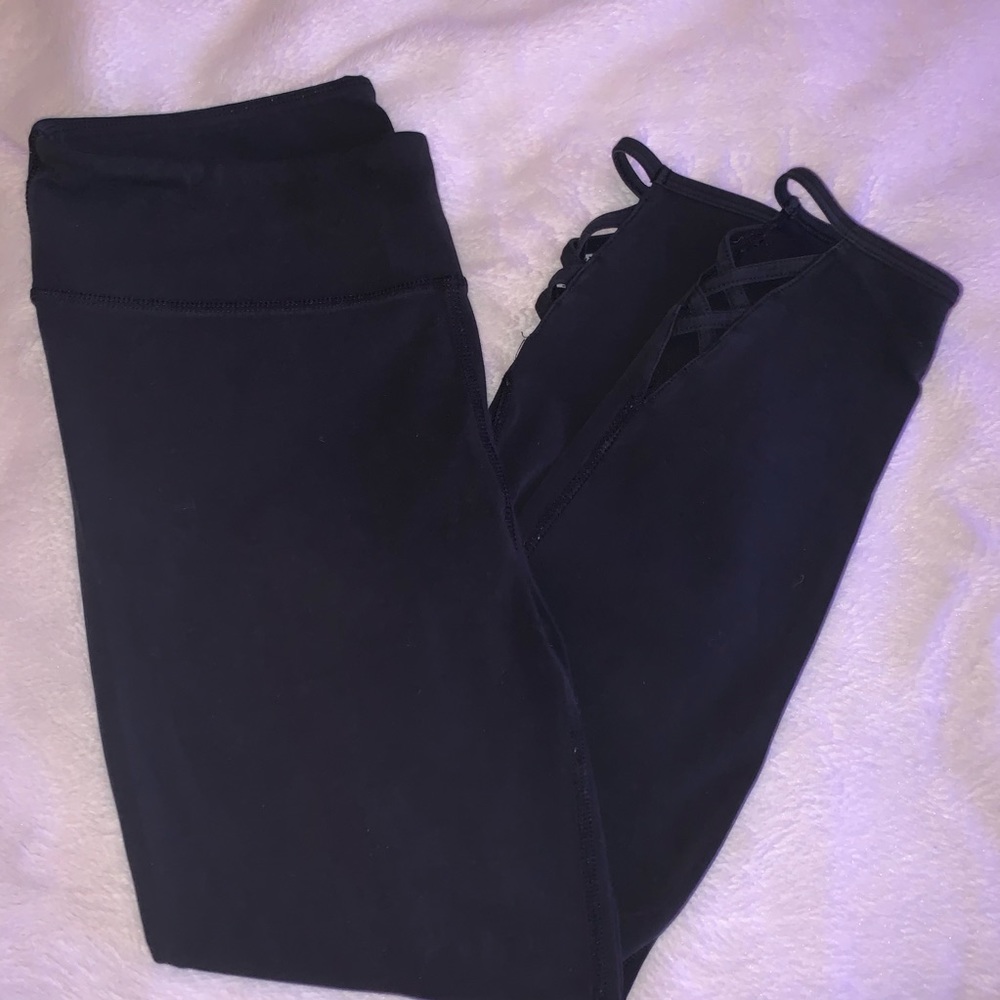 Black FP Movement cutout cropped leggings